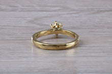 Load image into Gallery viewer, Petite six claw Diamond solitaire, Classic style with Half carat Diamond
