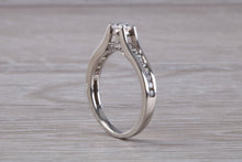 Load image into Gallery viewer, Dressy Diamond set Platinum Engagement Ring