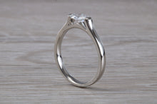 Load image into Gallery viewer, Half carat Oval cut Diamond set Platinum solitaire