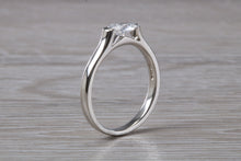 Load image into Gallery viewer, Half carat Oval cut Diamond set Platinum solitaire