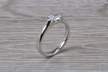 Load image into Gallery viewer, Half carat Oval cut Diamond set Platinum solitaire