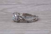 Load image into Gallery viewer, Very Dressy and Moissanite Diamond Ring