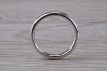 Load image into Gallery viewer, 3 mm Platinum Diamond set Band, six Diamonds spaced out all around Band