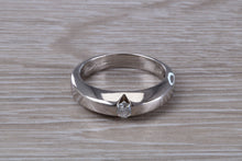 Load image into Gallery viewer, Chunky Diamond set 18ct White Gold Ring