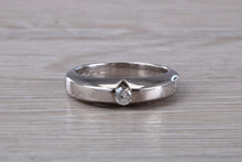 Load image into Gallery viewer, Chunky Diamond set 18ct White Gold Ring