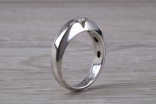 Load image into Gallery viewer, Chunky Diamond set 18ct White Gold Ring