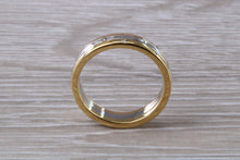 Load image into Gallery viewer, Three Tone Diamond set Wedding Band