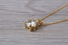 Load image into Gallery viewer, Two carat Moissanite Diamond Solitaire Necklace