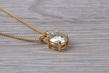 Load image into Gallery viewer, Two carat Moissanite Diamond Solitaire Necklace