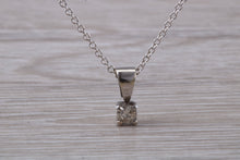 Load image into Gallery viewer, Diamond set White Gold Solitaire Necklace