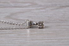 Load image into Gallery viewer, Diamond set White Gold Solitaire Necklace