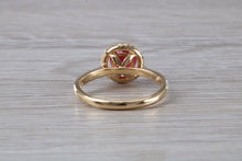 Load image into Gallery viewer, Stunning One carat Ruby and Halo set Diamond Ring