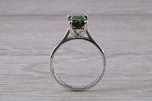 Load image into Gallery viewer, 1.50 carat Stunning Emerald Cut Green Tourmaline Ring