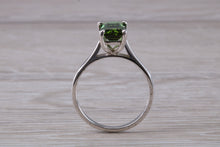 Load image into Gallery viewer, 1.50 carat Stunning Emerald Cut Green Tourmaline Ring