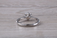 Load image into Gallery viewer, Classic six claw Diamond set Platinum Solitaire