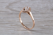 Load image into Gallery viewer, Teardrop cut Halo Diamond set 18ct Rose Gold Ring
