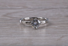 Load image into Gallery viewer, Twist Crossover Solitaire set with One carat Moissanite Diamond