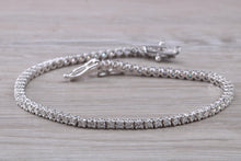 Load image into Gallery viewer, Two carat Diamond set 18ct White Gold Tennis bracelet