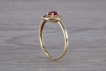 Load image into Gallery viewer, Dainty Round cut Ruby Ring