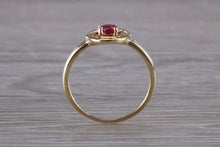 Load image into Gallery viewer, Dainty Round cut Ruby Ring
