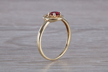 Load image into Gallery viewer, Dainty Round cut Ruby Ring