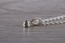 Load image into Gallery viewer, Natural Black Diamond set Silver Necklace