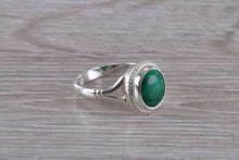 Load image into Gallery viewer, Silver Natural Malachite Ring