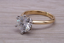 Load image into Gallery viewer, Two carat Forever Classic Charles and Colvard Moissanite Diamond Solitaire