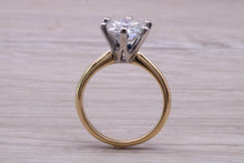 Load image into Gallery viewer, One carat Moissanite Diamond set Two Tone Gold Solitaire