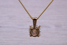 Load image into Gallery viewer, One carat Round cut Moissanite Diamond Solitaire Necklace