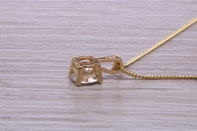 Load image into Gallery viewer, One carat Round cut Moissanite Diamond Solitaire Necklace