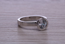 Load image into Gallery viewer, Chunky Rub over set One carat Moissanite Diamond Ring