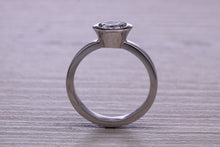 Load image into Gallery viewer, Chunky Rub over set One carat Moissanite Diamond Ring