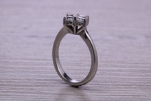 Load image into Gallery viewer, Moissanite Diamond Cluster set Platinum Ring