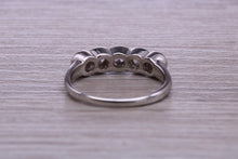 Load image into Gallery viewer, One carat 5 Stone Moissanite Diamond set Eternity Ring