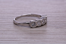 Load image into Gallery viewer, One carat 5 Stone Moissanite Diamond set Eternity Ring