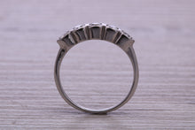 Load image into Gallery viewer, One carat 5 Stone Moissanite Diamond set Eternity Ring