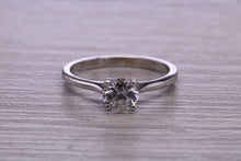 Load image into Gallery viewer, One carat Moissanite Diamond set Dainty Solitaire