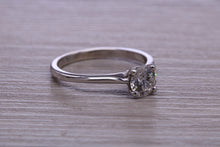 Load image into Gallery viewer, One carat Moissanite Diamond set Dainty Solitaire