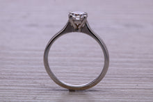 Load image into Gallery viewer, One carat Moissanite Diamond set Dainty Solitaire