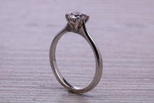 Load image into Gallery viewer, One carat Moissanite Diamond set Dainty Solitaire