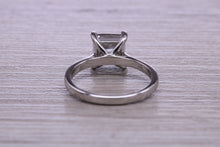 Load image into Gallery viewer, One carat Princess cut Moissanite Diamond Solitaire