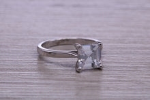 Load image into Gallery viewer, One carat Princess cut Moissanite Diamond Solitaire