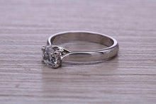 Load image into Gallery viewer, One carat Moissanite Diamond set Chunky Solitaire