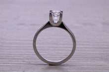 Load image into Gallery viewer, One carat Moissanite Diamond set Platinum Solitaire