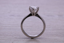 Load image into Gallery viewer, One carat Moissanite Diamond set Platinum Solitaire