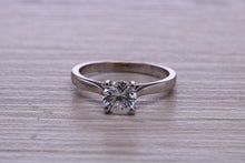 Load image into Gallery viewer, One Carat Certified Diamond set Platinum Solitaire