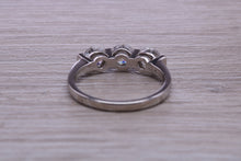 Load image into Gallery viewer, 1.50ct 3 Stone Moissanite Diamond set Platinum Ring