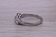 Load image into Gallery viewer, 1.50ct 3 Stone Moissanite Diamond set Platinum Ring