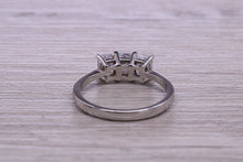 Load image into Gallery viewer, 1.25ct Emerald cut Moissanite Diamond set Platinum Ring